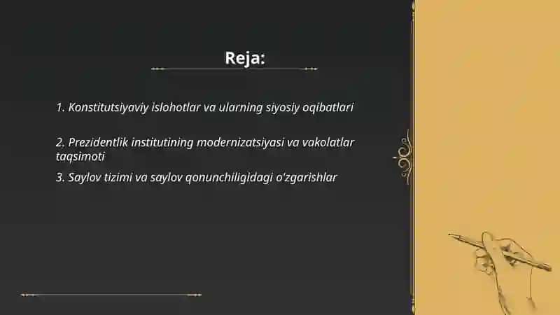 Konstitutsiyaviy islohotlar va ularning siyosiy oqibatlari 2