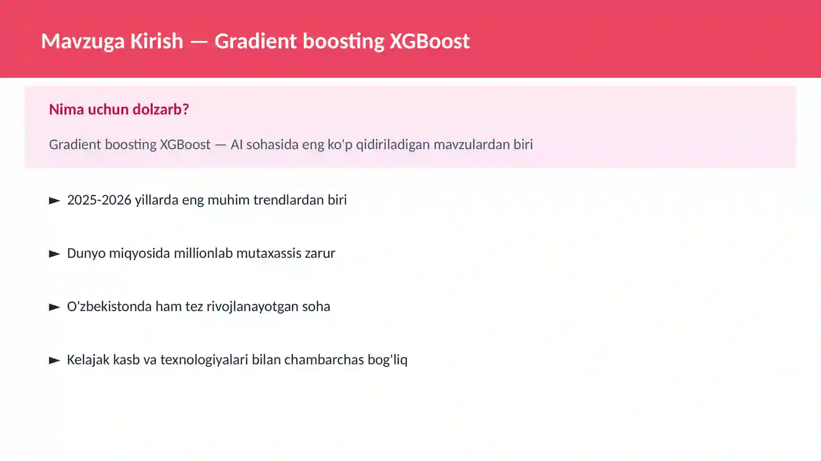 Gradient boosting XGBoost 2
