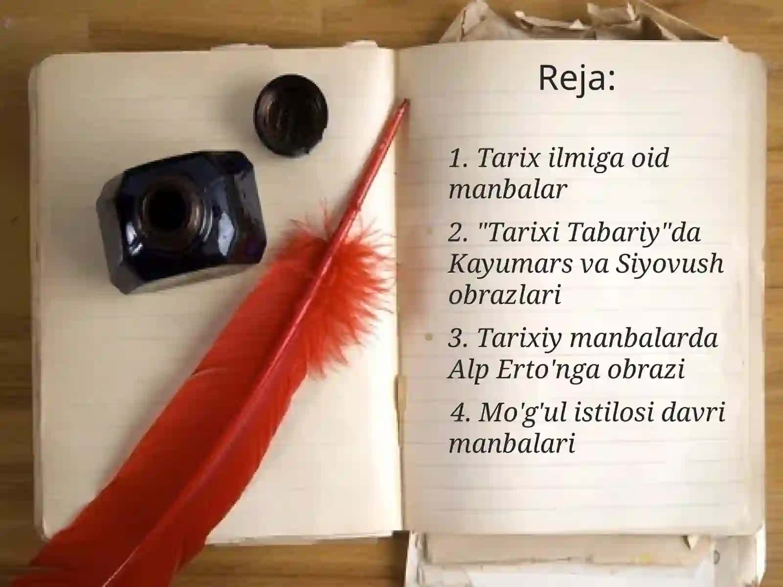 O'zbek adabiyoti tarixi fanidan mustaqil ish uchun slayd 2