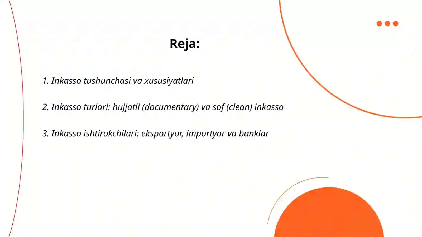 Xalqaro xisob-kitoblarning inkasso shakli 2