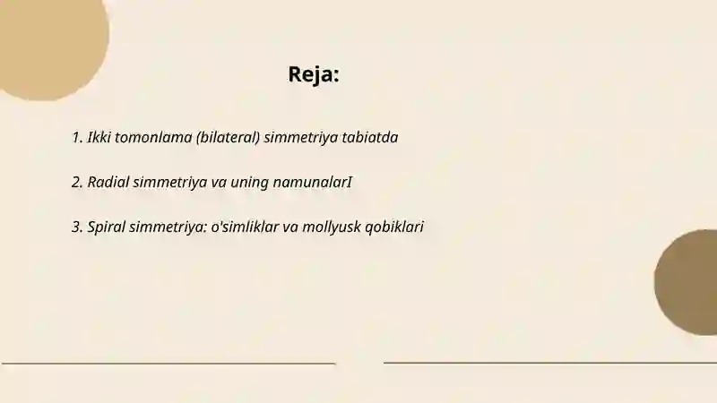 Tabiatdagi simmetriya 2