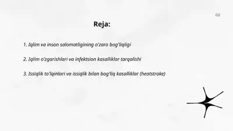 Iqlim va inson salomatligi. Quyosh radiatsiyasi va uning gigiyenik ahamiyati 2