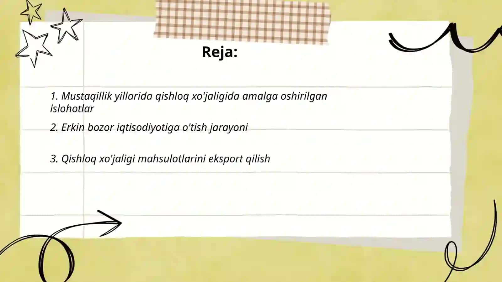 Mustaqillik yillarida qishloq xujaligi va sanoat sohasidagi uzgarishlar 2