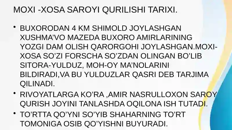MOXI-XOSA SAROYI 2