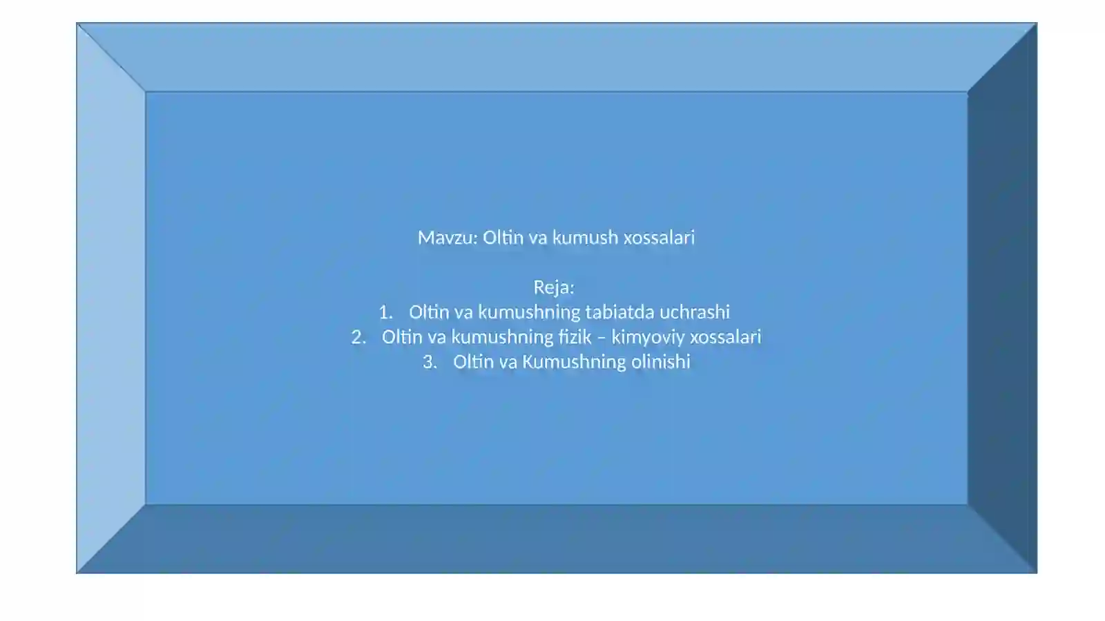 Oltinvakumush xossalari 2