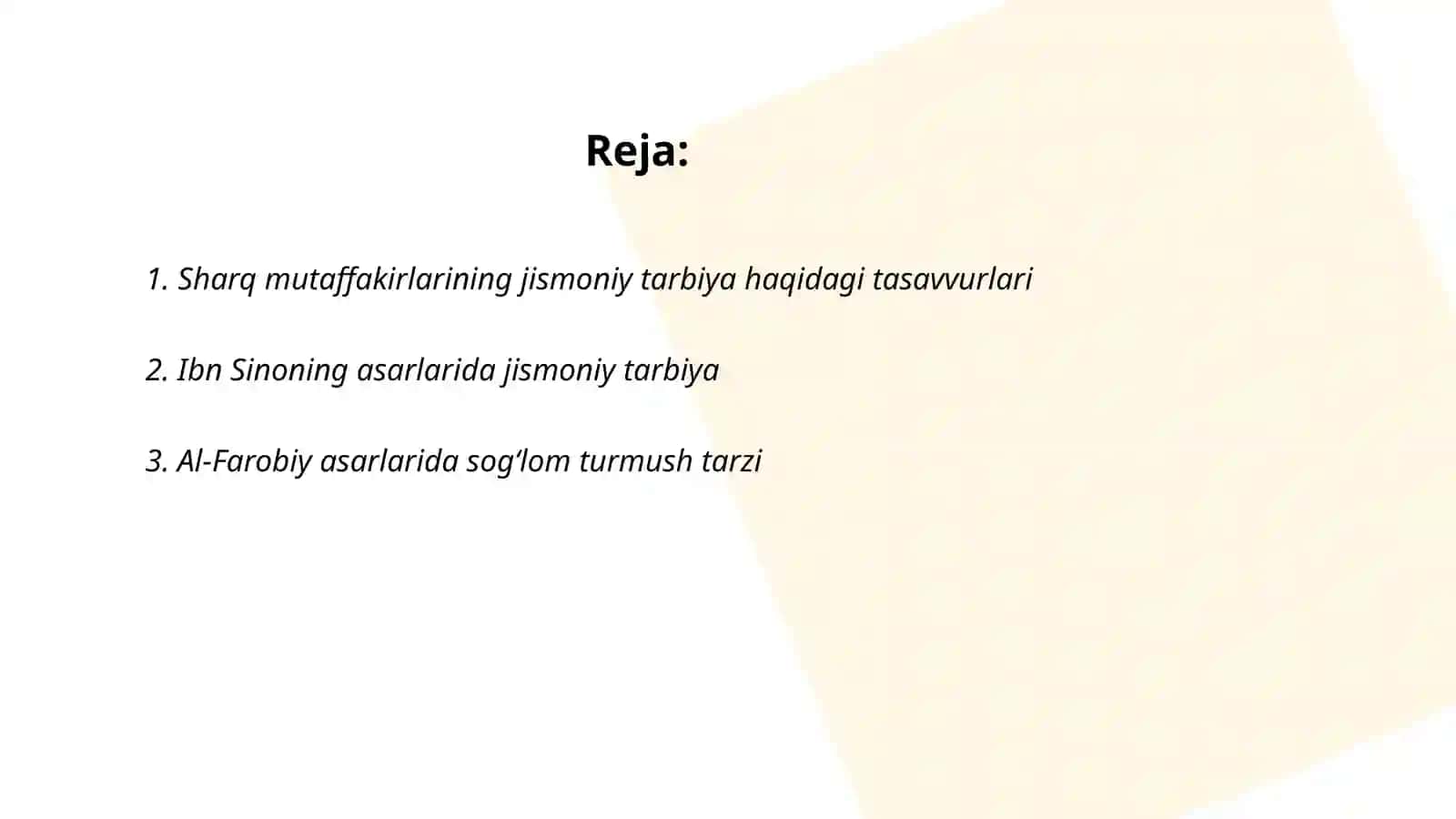 Sharq mutaffakirlaring asarlarida jismoniy tarbiya masalalarining yoritilishi 2