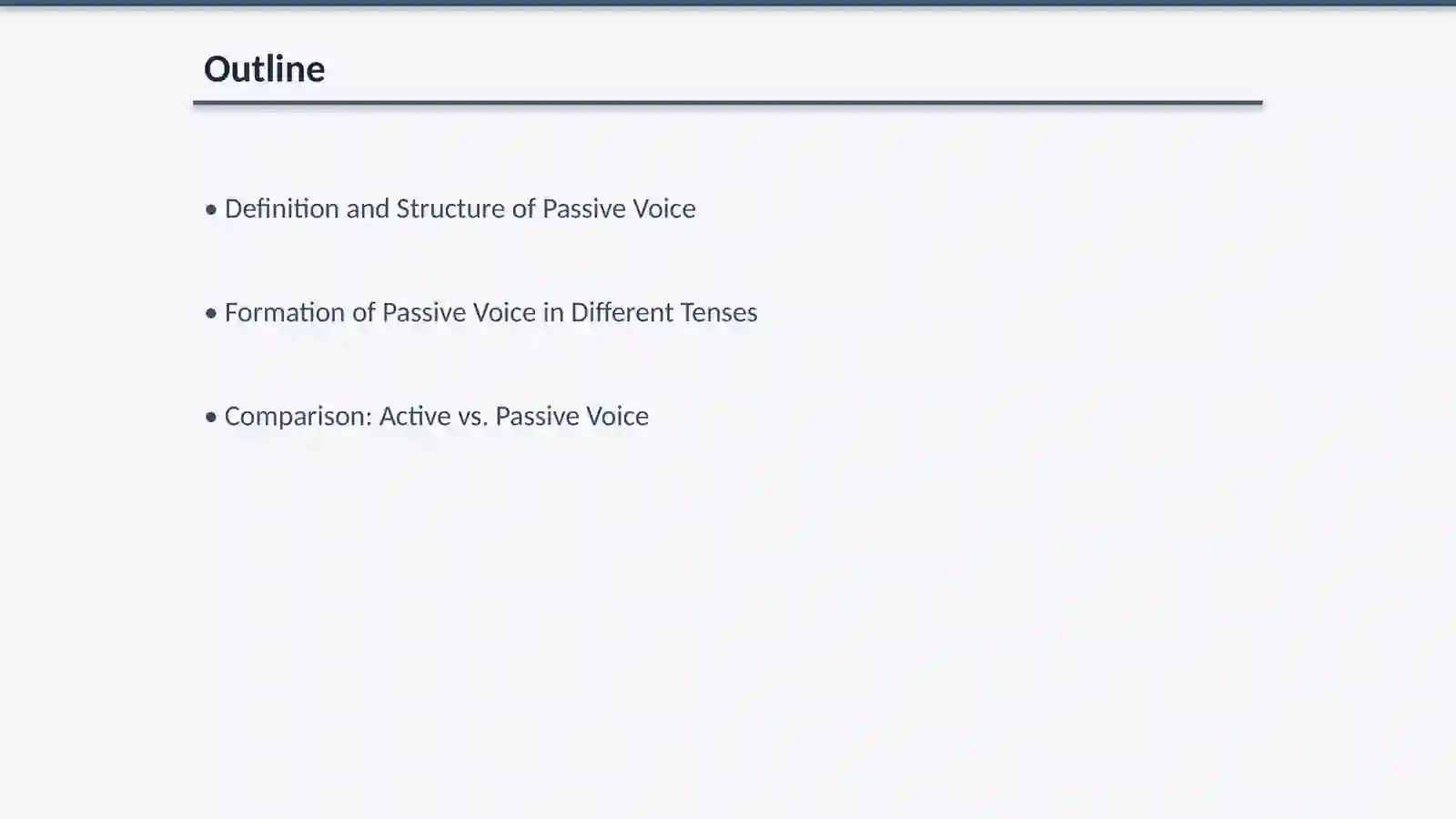 Passive voise 2