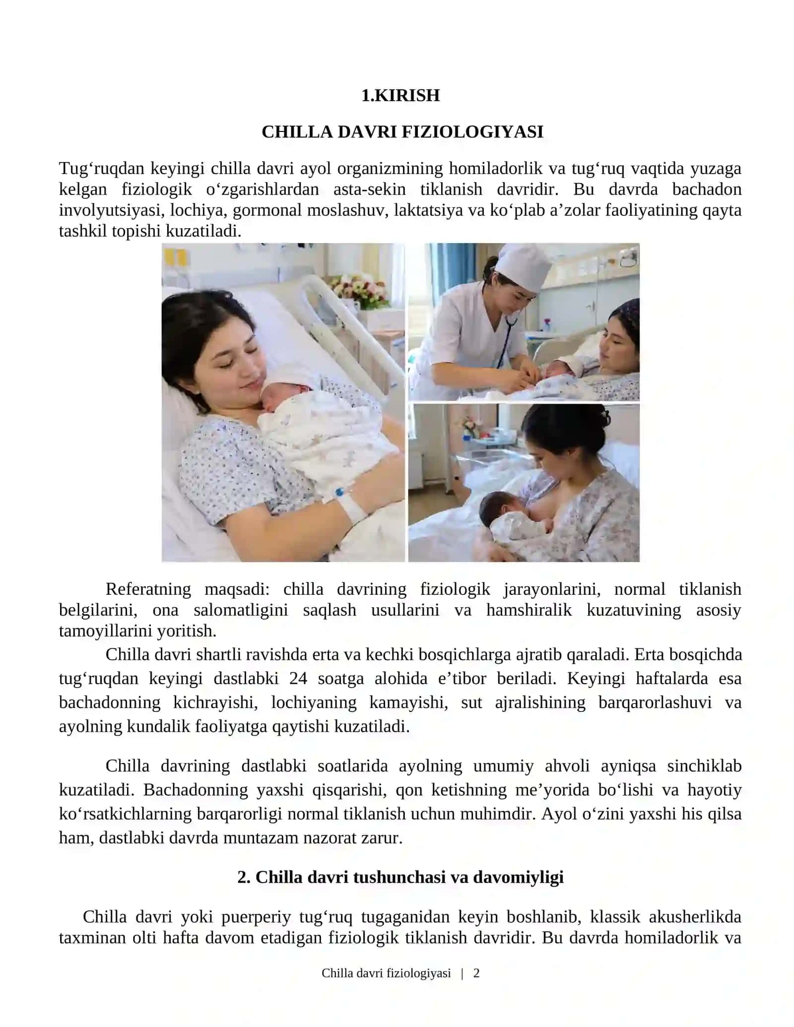 CHILLA DAVRI FIZIOLOGIYASI 2