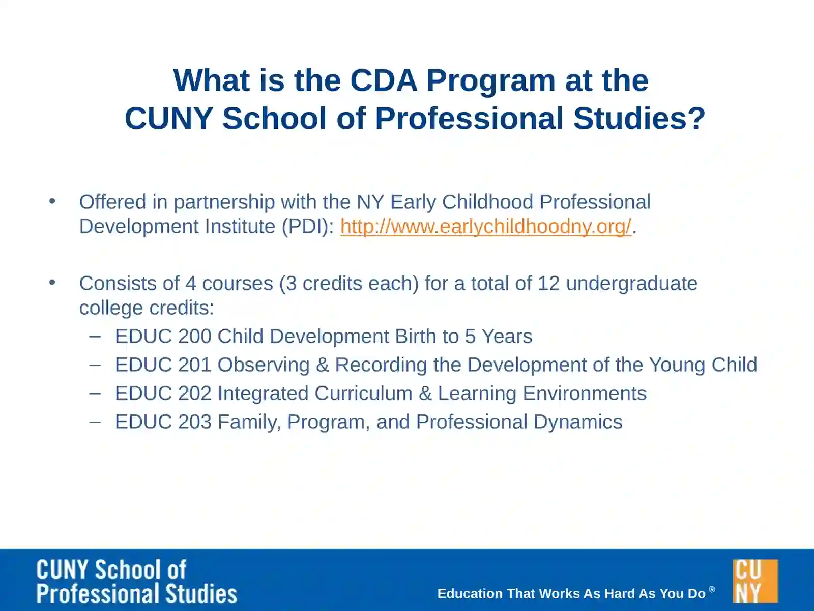 Child Development Associate Certificate 2