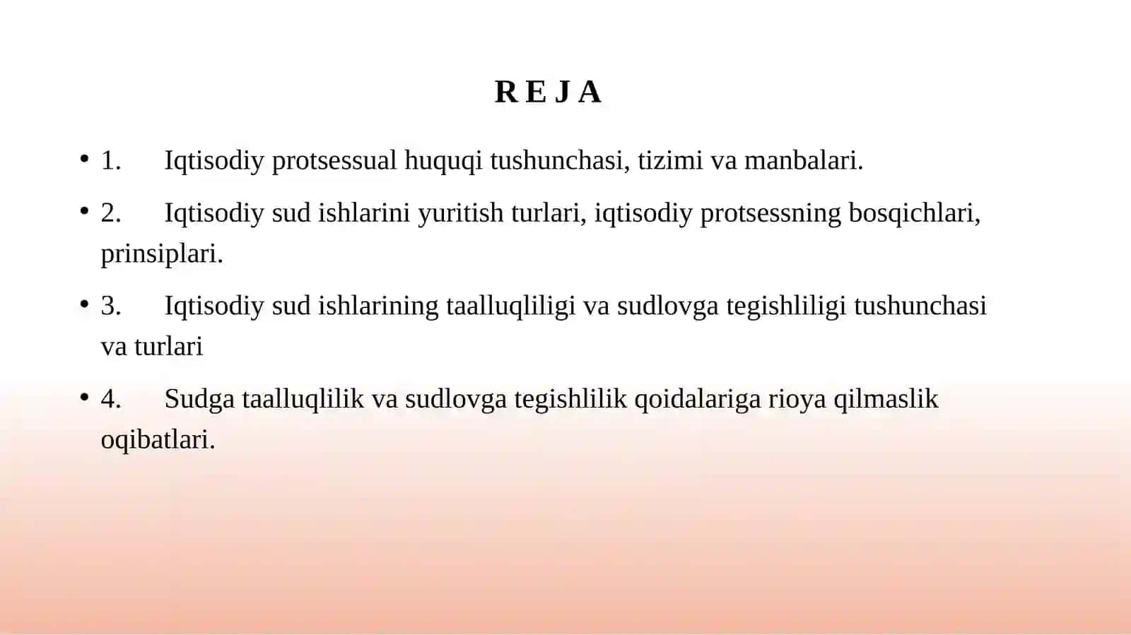 Iqtisodiy protsessual huquqigakirish 2