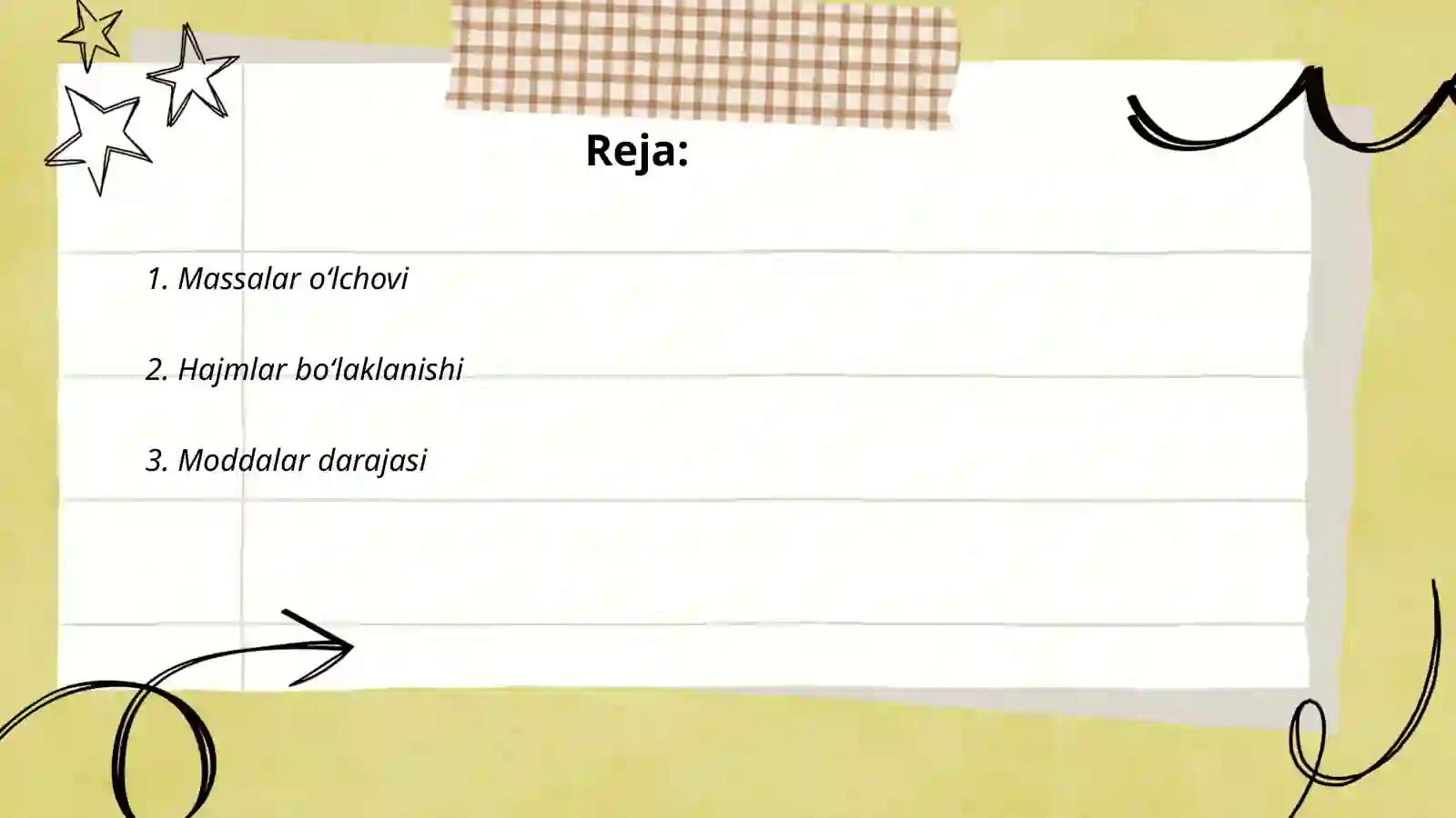 Boʻlaklari sanalmaydigan birliklar 2