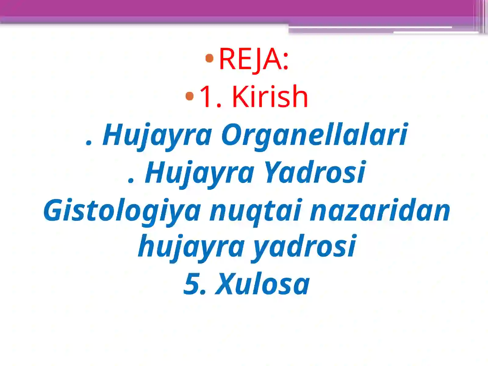 Hujayra Organellalari 2