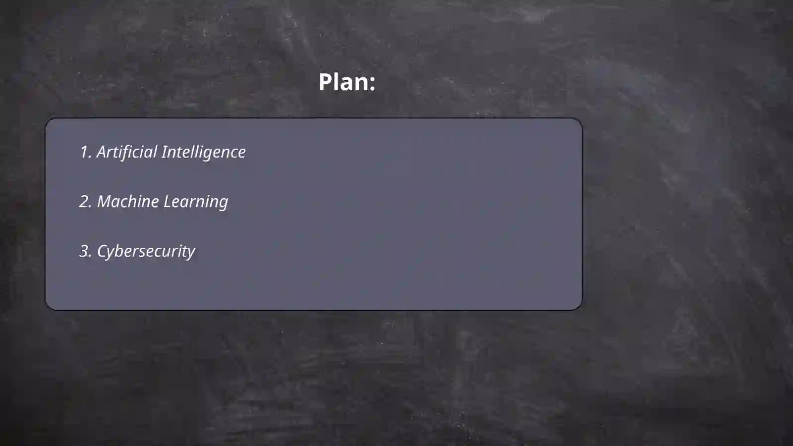 Artificial Intelligence 2