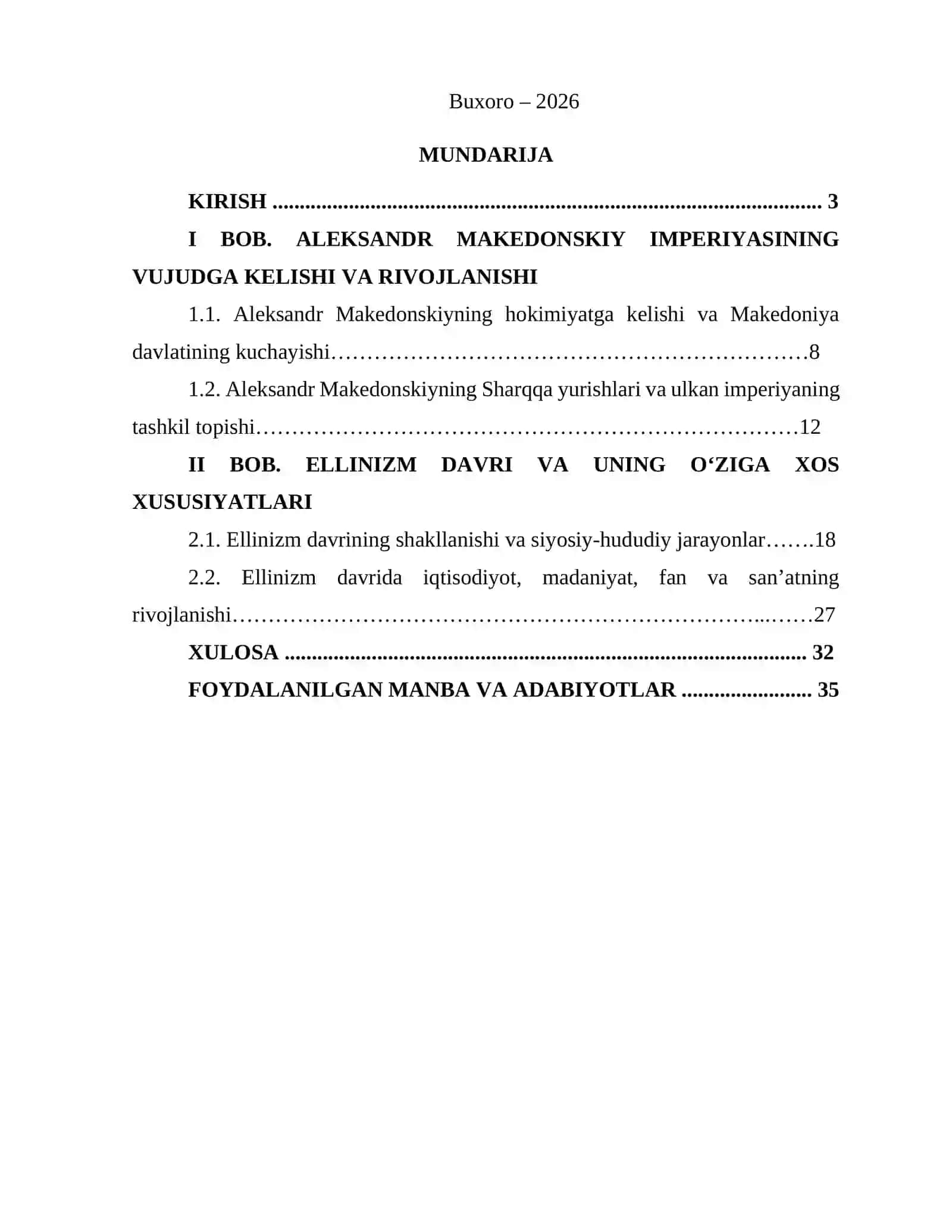 Aleksandr Makedonskiy impyeriyasi. Ellinizm davri va uning o‘ziga xos xususiyatlari 2