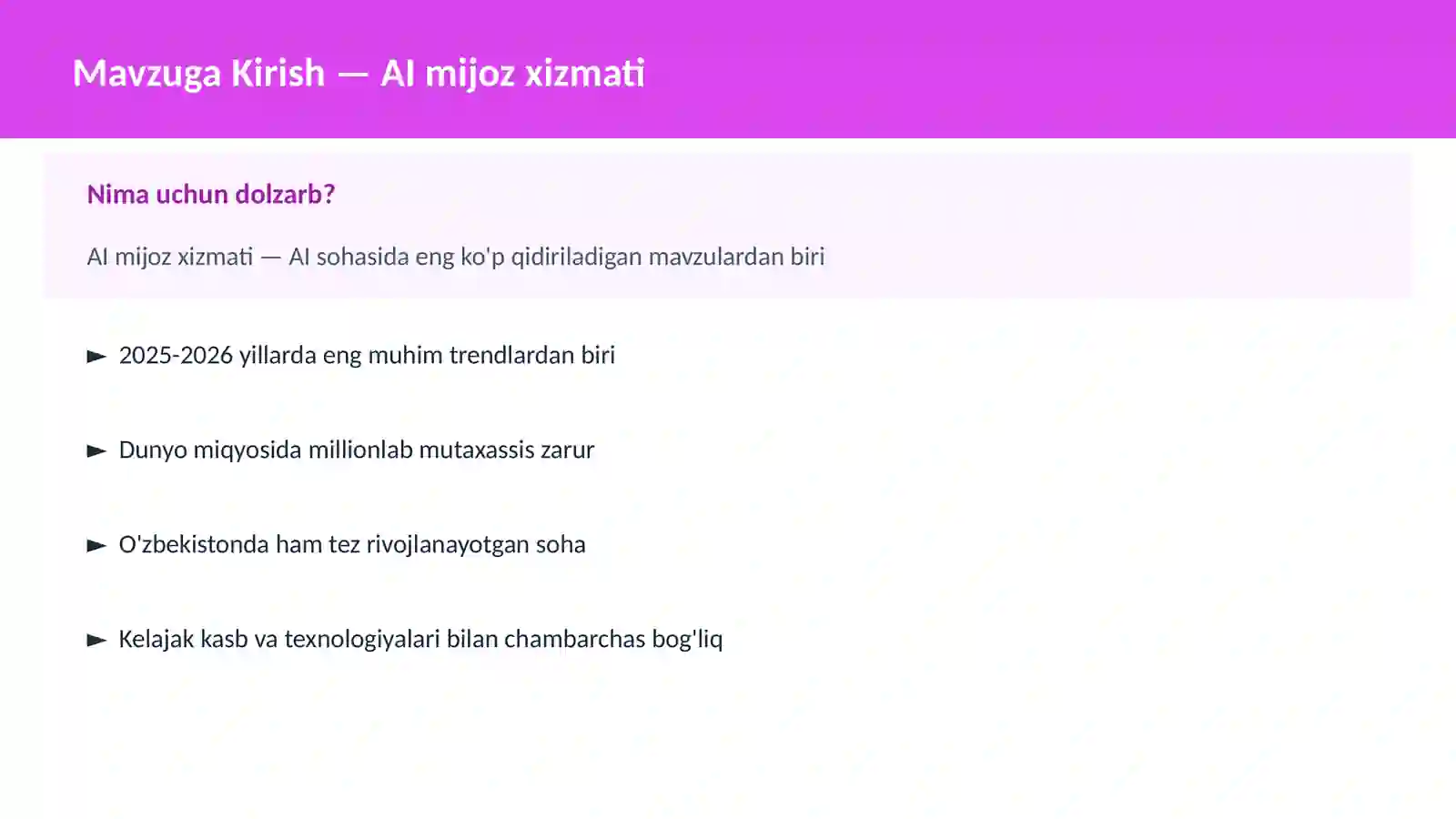 AI AMALIY SOHALARDA 2
