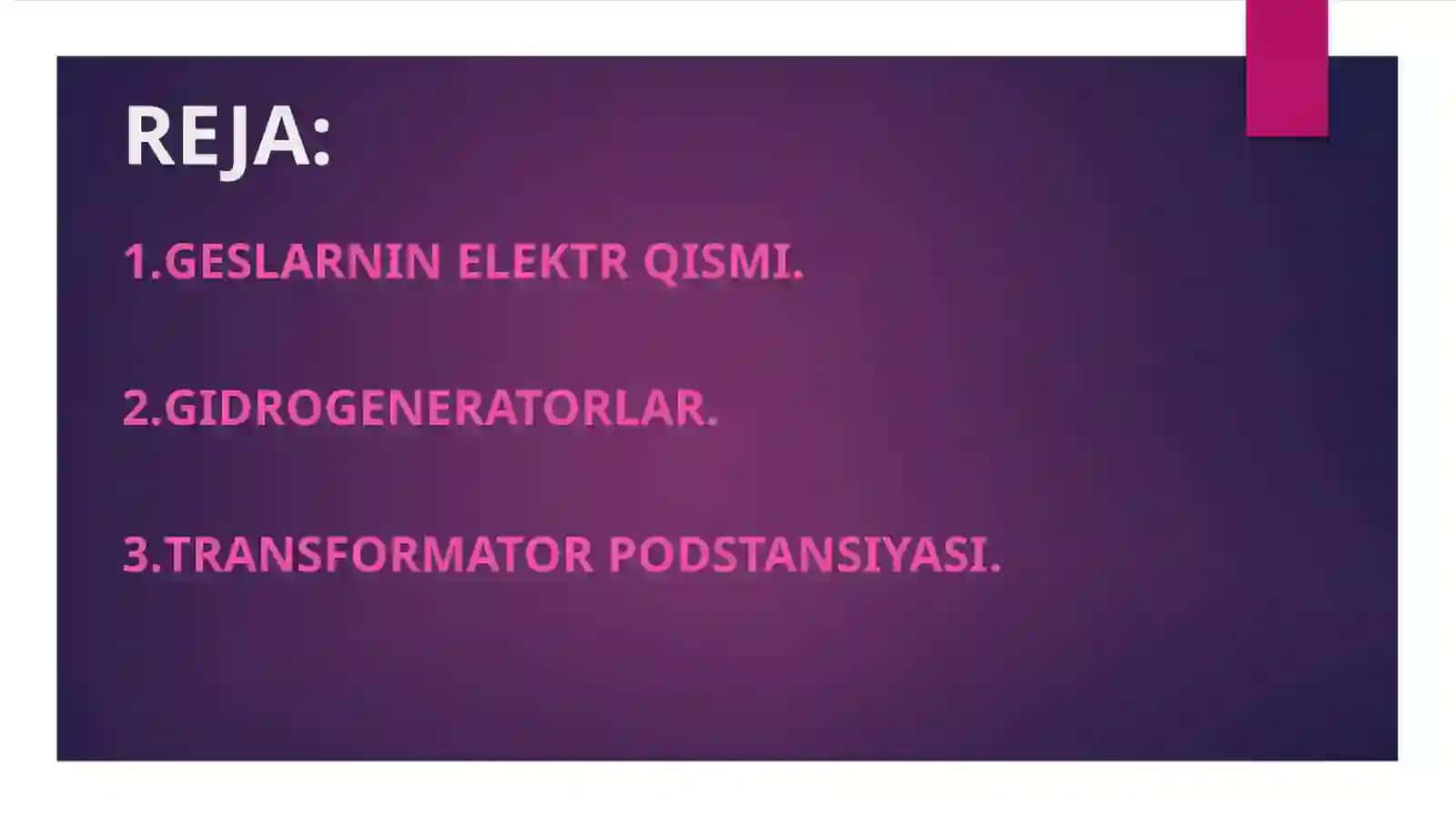 O'zbekiston Oliy va o'rta maxsulot so'lim vazirligi Farg'ona politexnika instituti "Elektrenergetikasi" kafedrasi 2