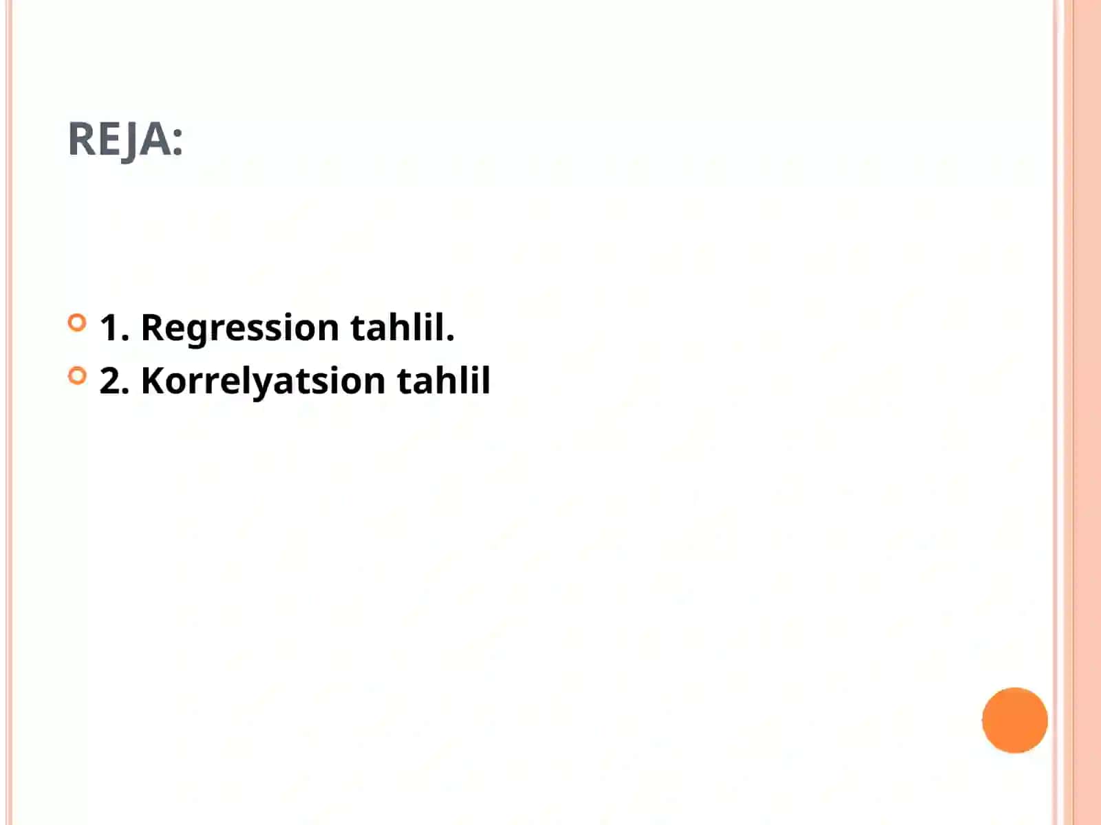 Regression va korrelyasion taxlil 2