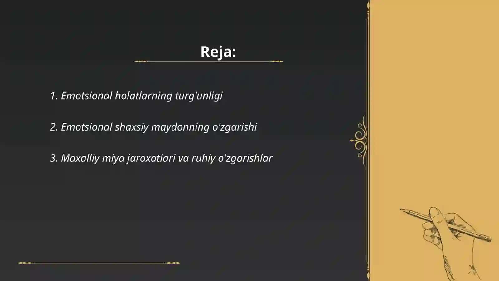 Maxalliy miya jaroxatlanish jarayonlarida emotional shaxsiy maydonning buzulishi 2