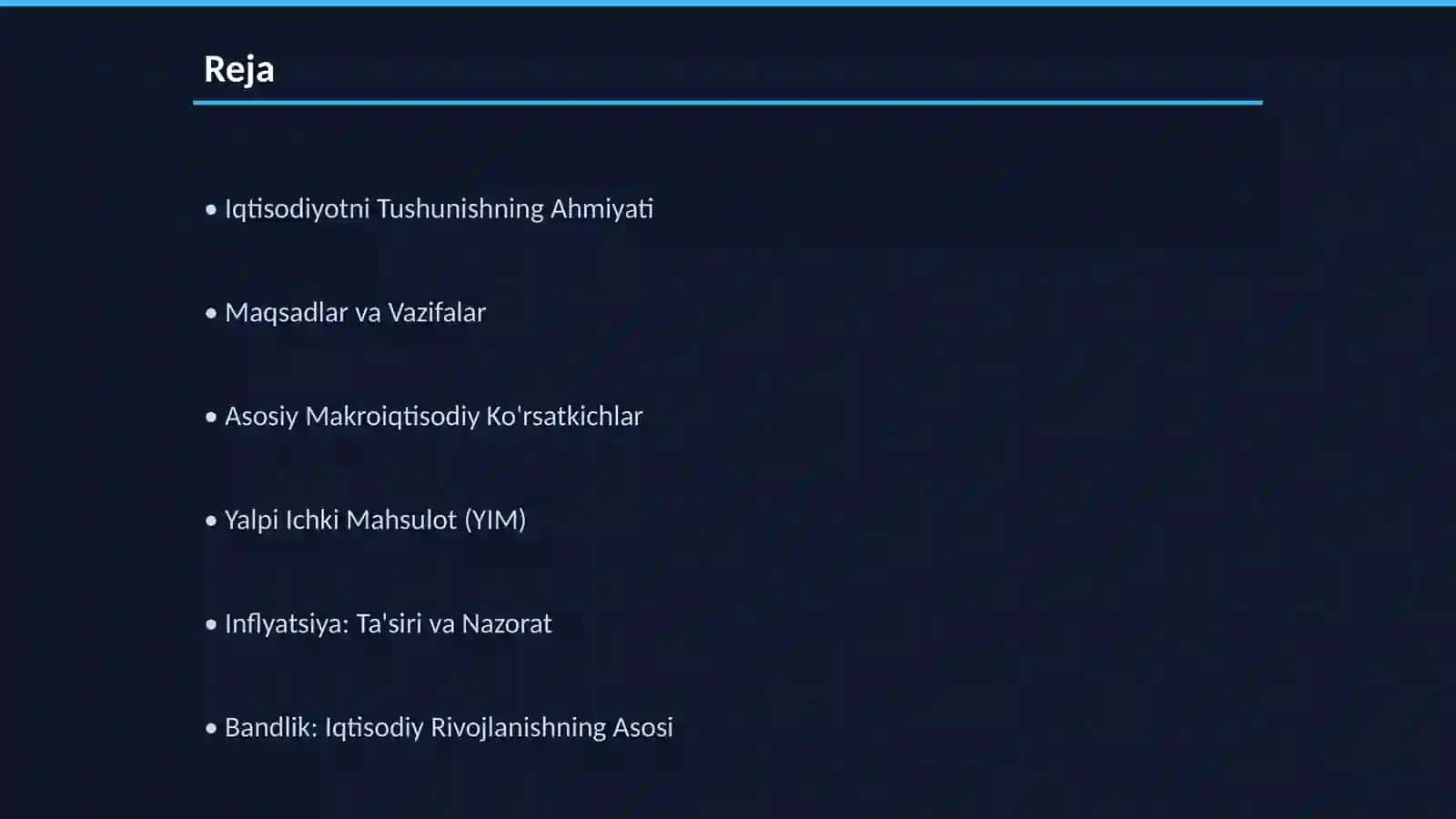 Mamlakat Iqtisodiyotining Muqaddimasi 2