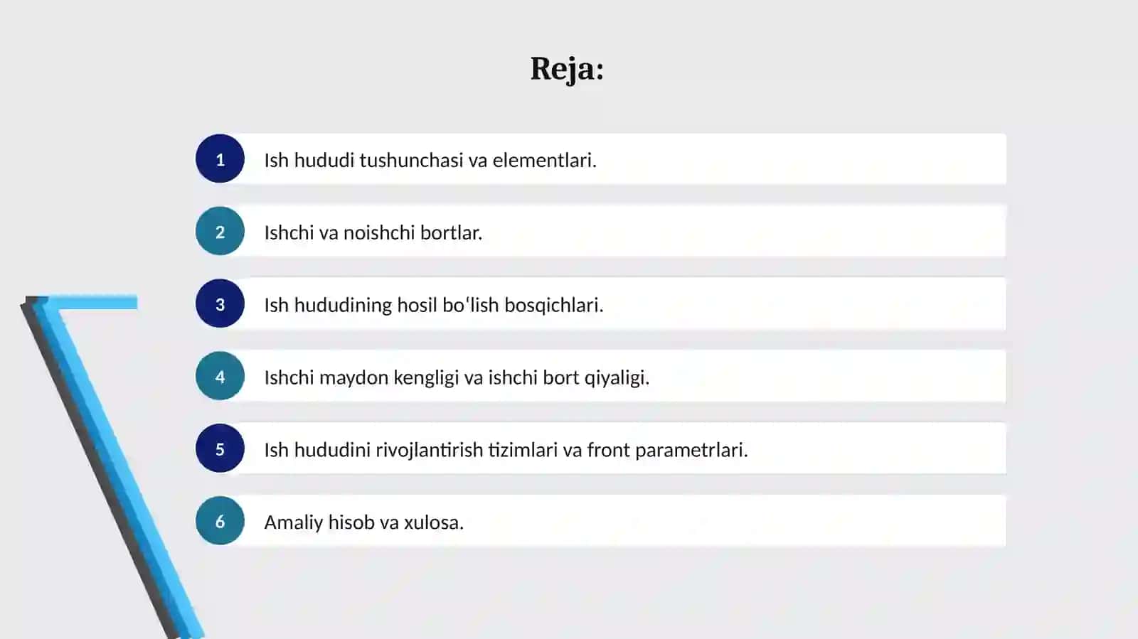 Karyer ish hududining hosilbo‘lishi 2