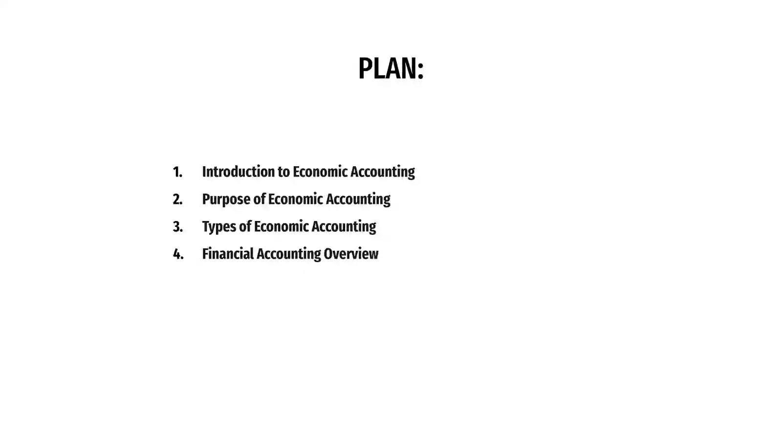 Introduction to Economic Accounting 2