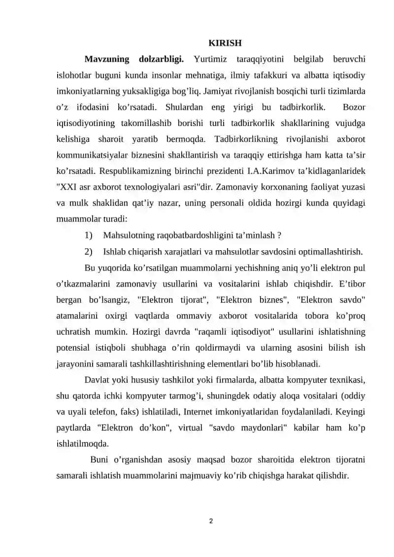 PUL O'TKAZMALARI VA ULARNING ISHCHI KUCHINI EKPORT QILUVCHI MAMLAKATLAR IQTISODIYOTIGA TA'SIRI 2
