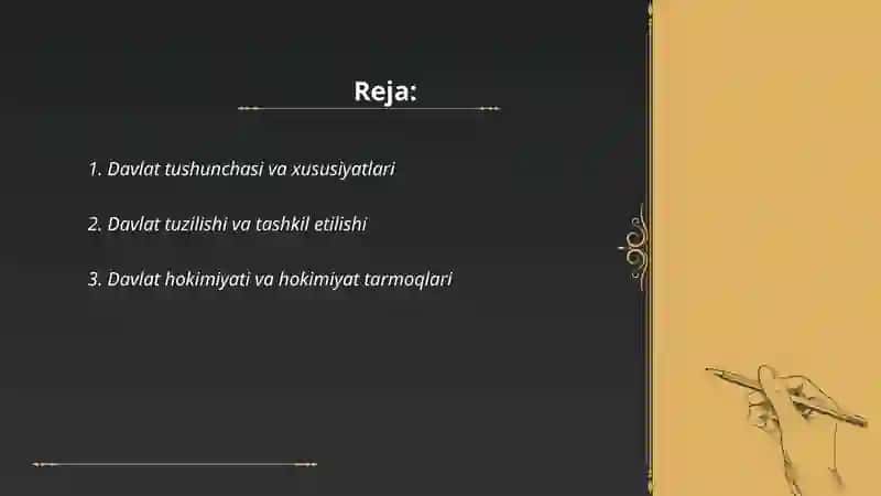 Davlat tushunchasi va xususiyatlari 2