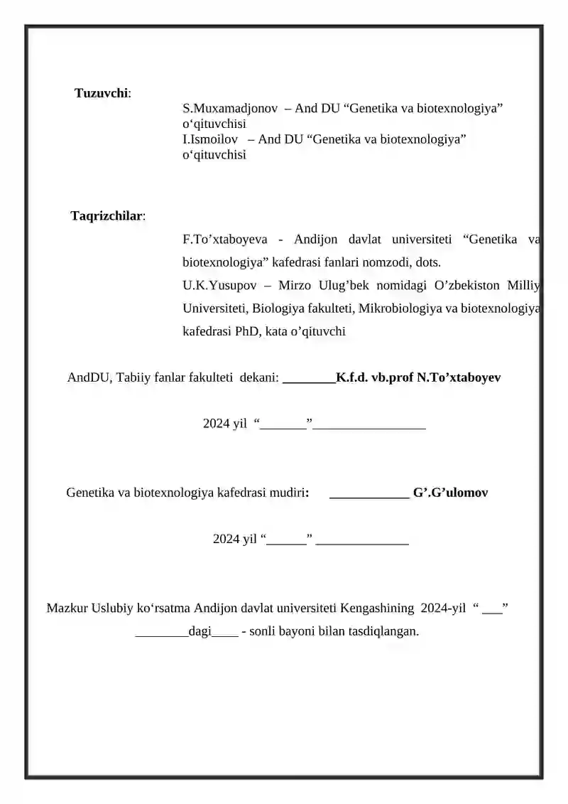 Talabalar mustaqil ta'limini tashkil etish bo'yicha uslubiy ko'rsatma 2