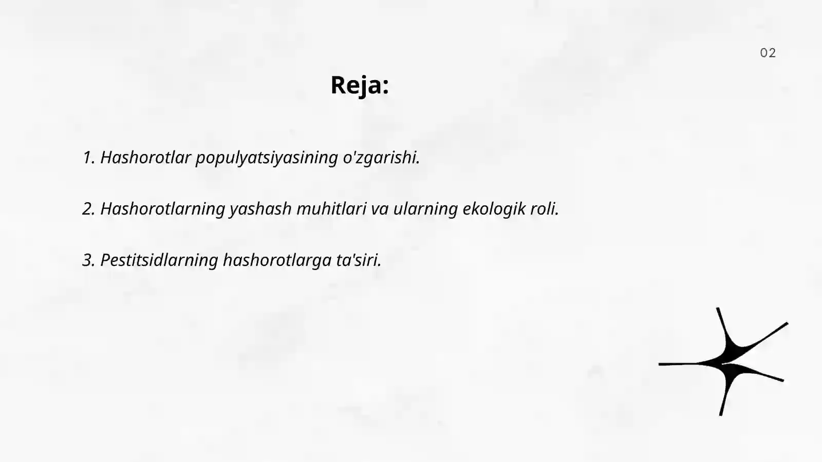 Hashorotlar ekologiyasiga oid tahlillar 2
