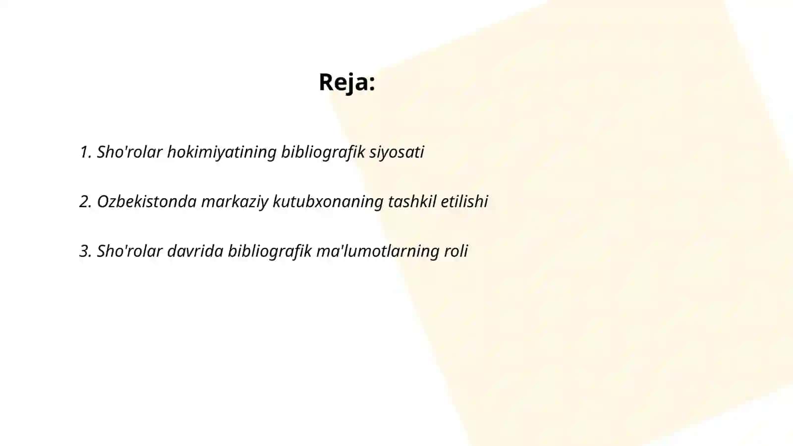 Sho'rolar hokimiyatining bibliografik siyosati 2