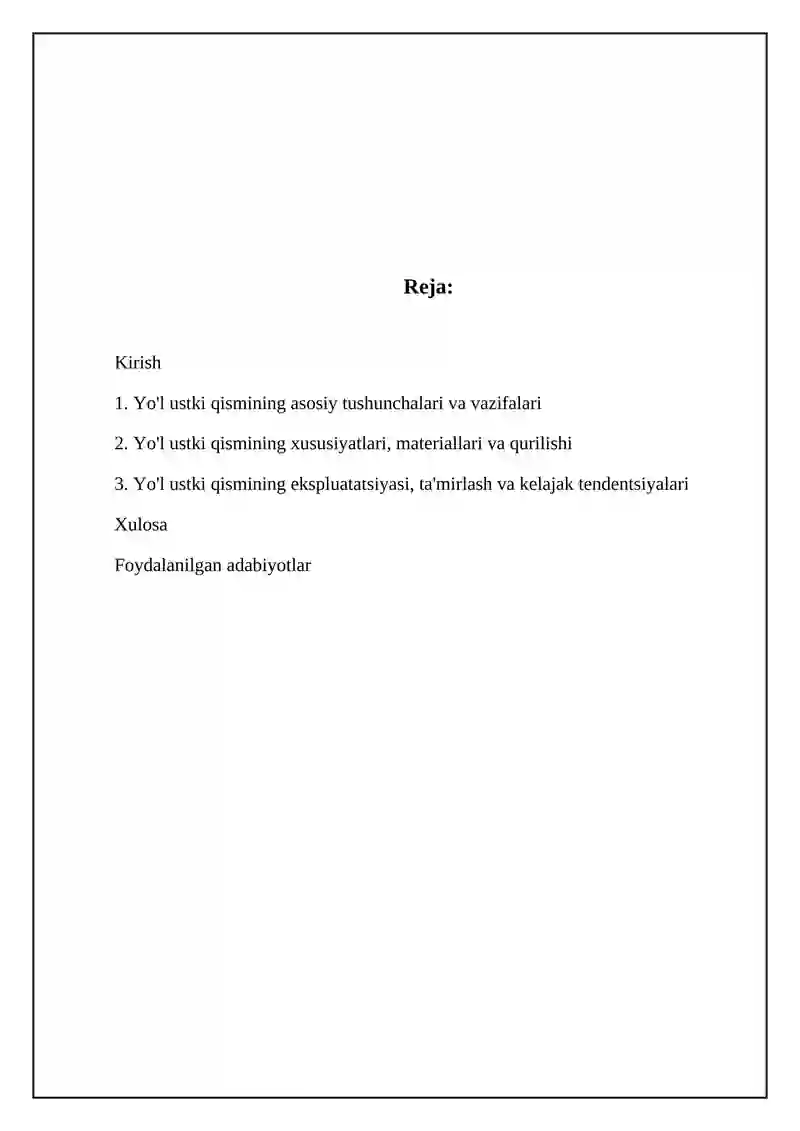 Yõlning ustgituzilishi va ularning vazifalari 2