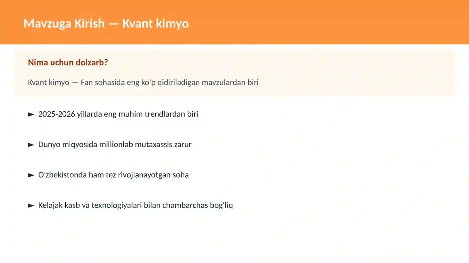 Kvant kimyo 2