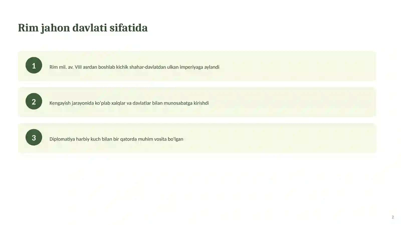 QADIMGI RIMDA XALQARO MUNOSABATLAR VA DIPLOMATIYA 2
