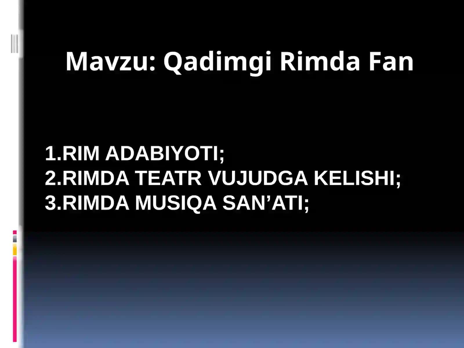 Qadimgi Rimda Fan 2