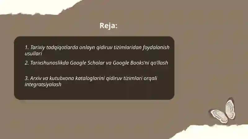 Tarixiy tadqiqotlarda onlayn qidiruv tizimlaridan foydalanish usullari 2