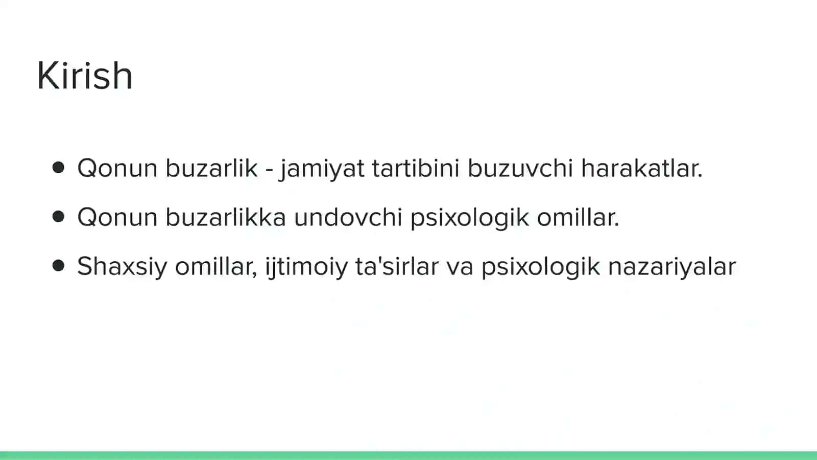 Qonun buzarlikka undovchi sabablar 2