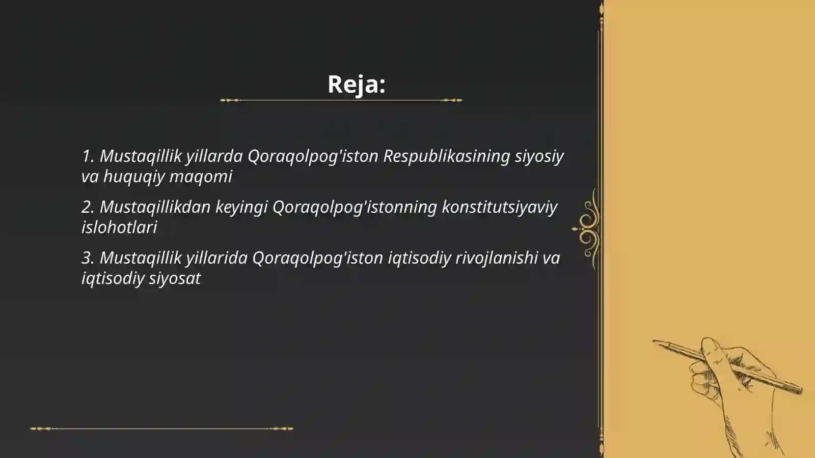 Mustaqillik yillarda Qoraqolpog'iston Respublikasi 2
