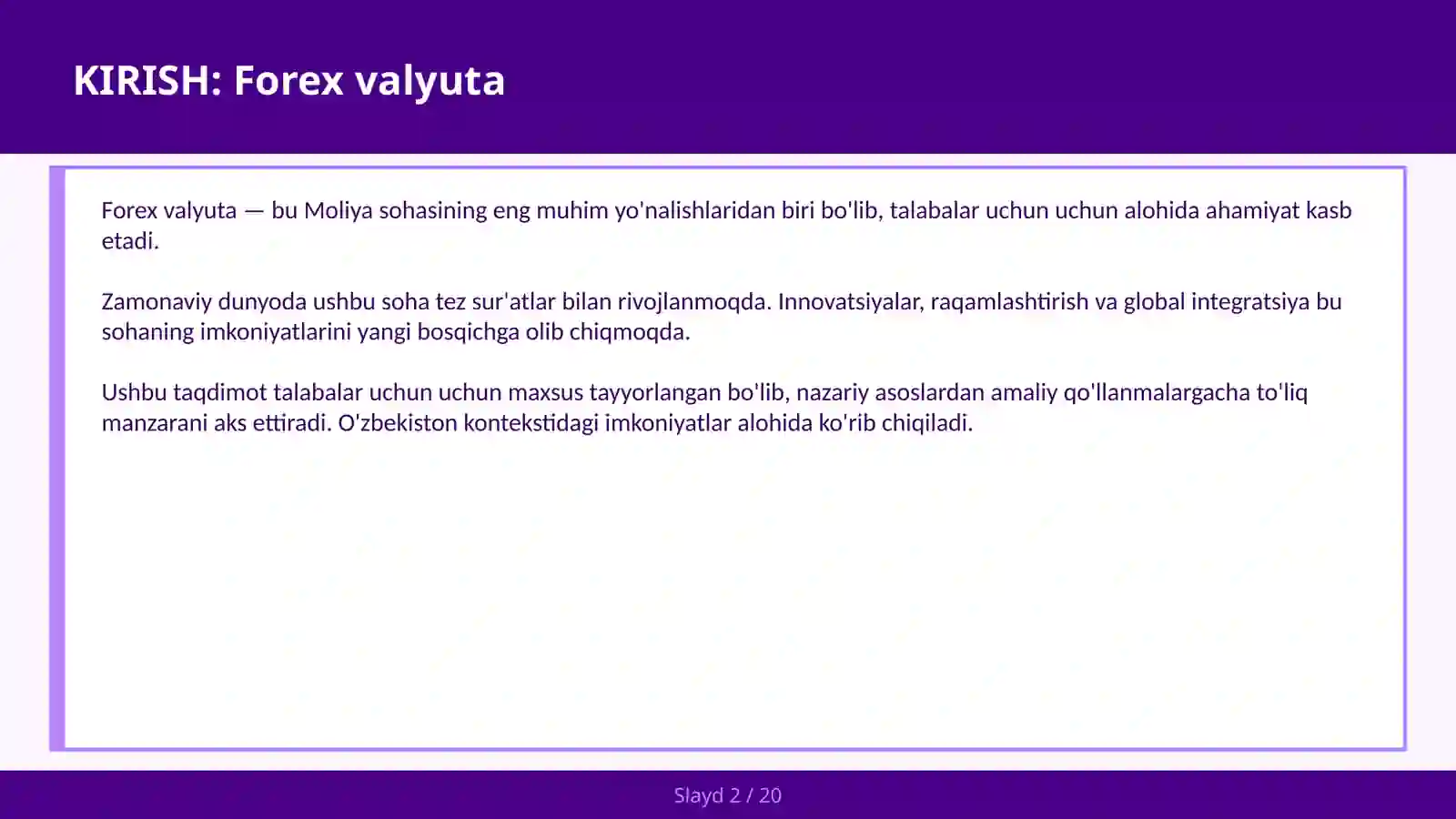 Forex valyuta 2