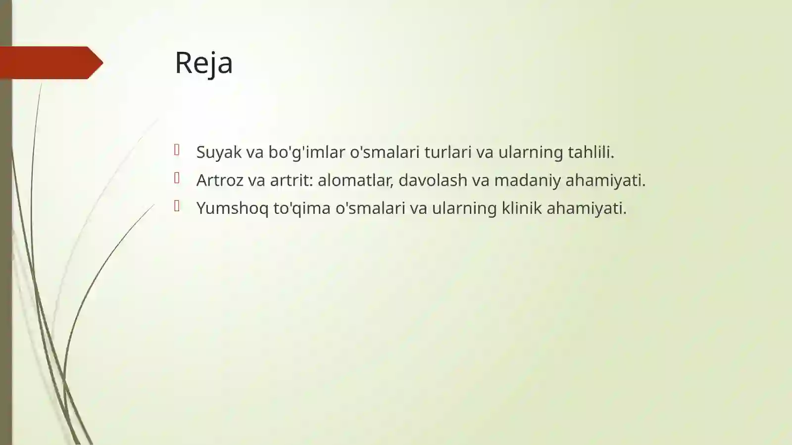 Suyak O'smalari Turlari 2