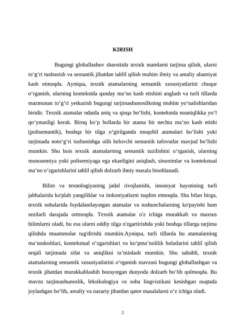 SEMANTİC FEATURES OF TECHNİCAL TERMS 2