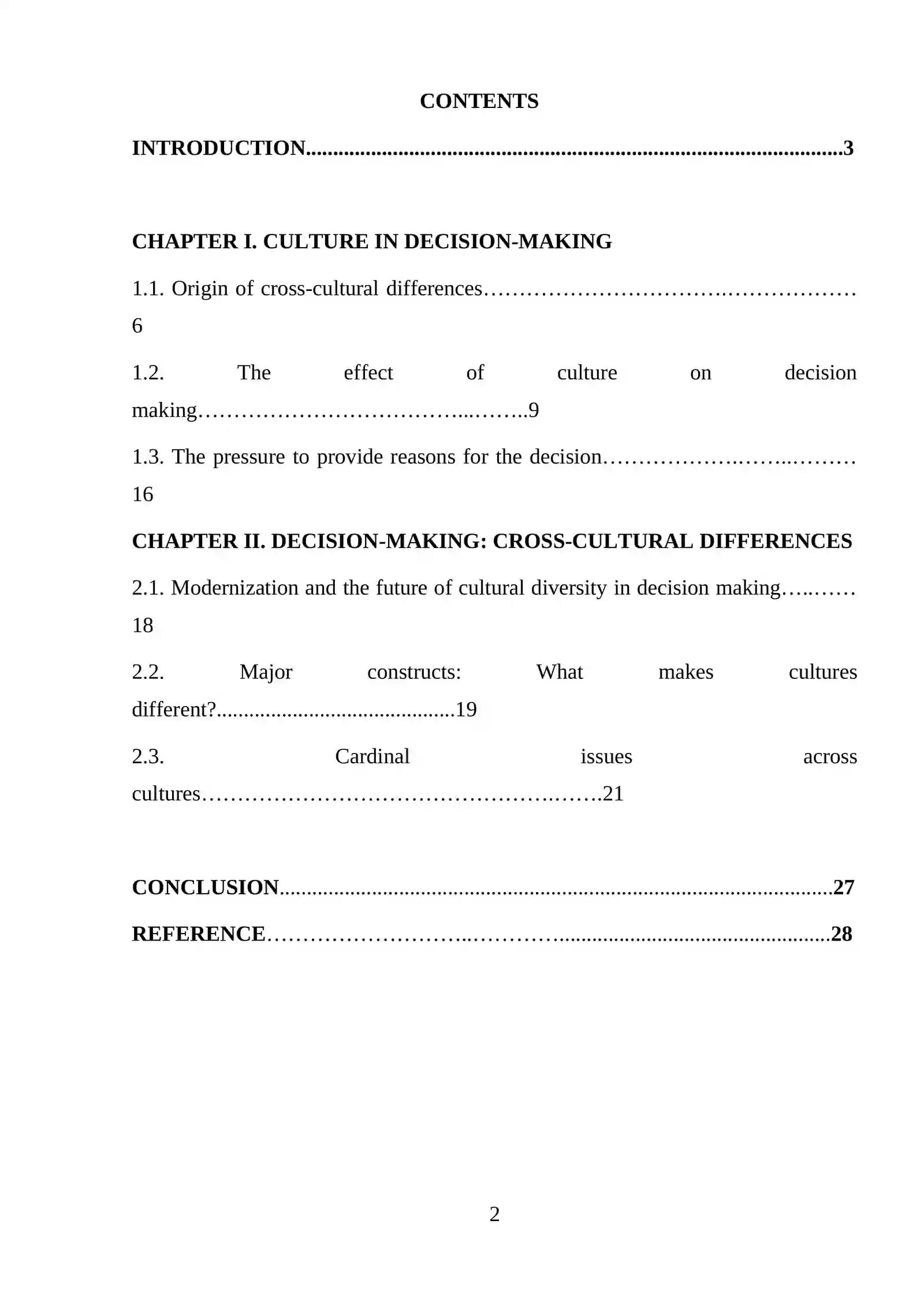 Decision-Making: Cross-Cultural Differences 2