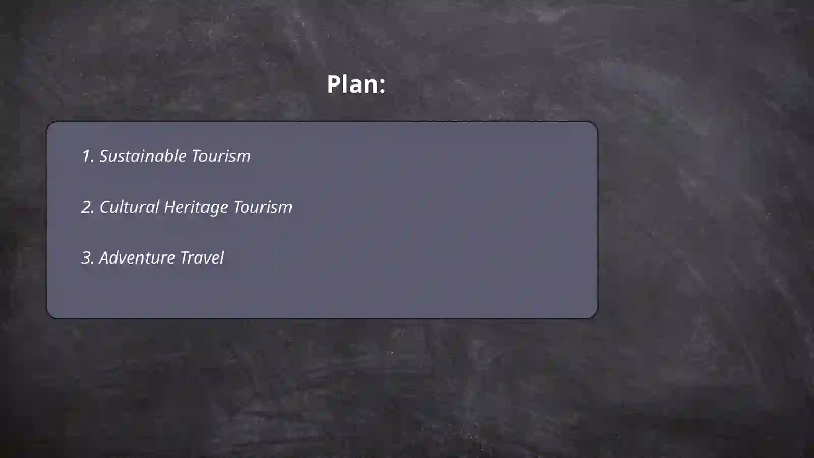 Travelling and tourism 2