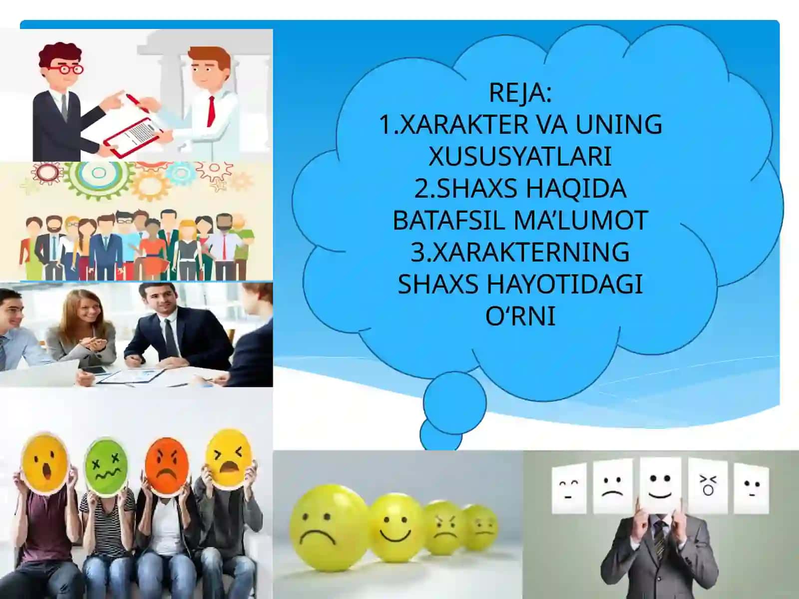 XARAKTER  VA SHAXS 2