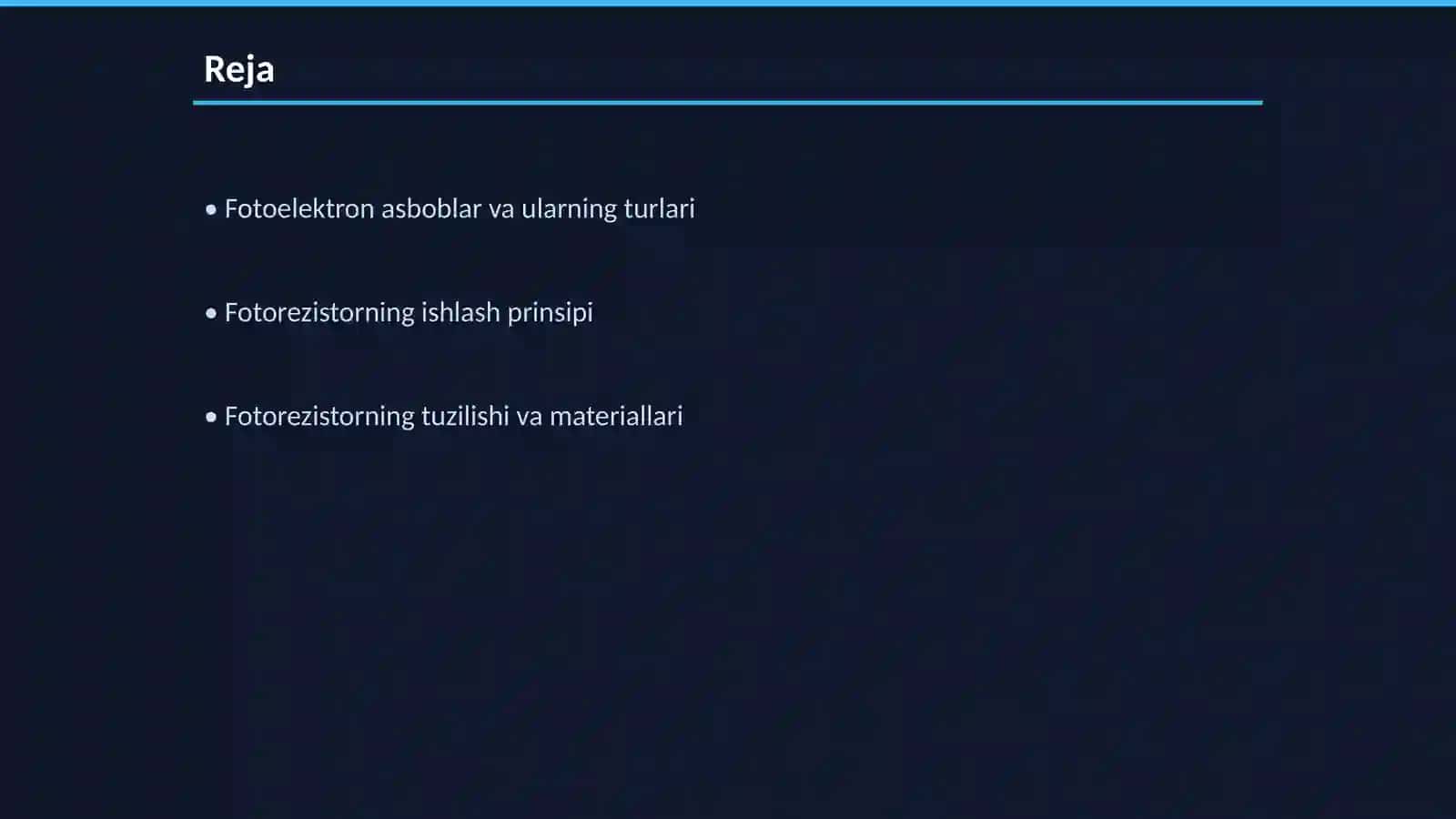 Fotoelektron asboblar. Fotorezistorning ishlashi va tuzilishi 2