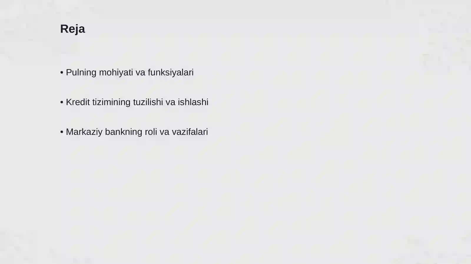Pul va kredit tizimi 2