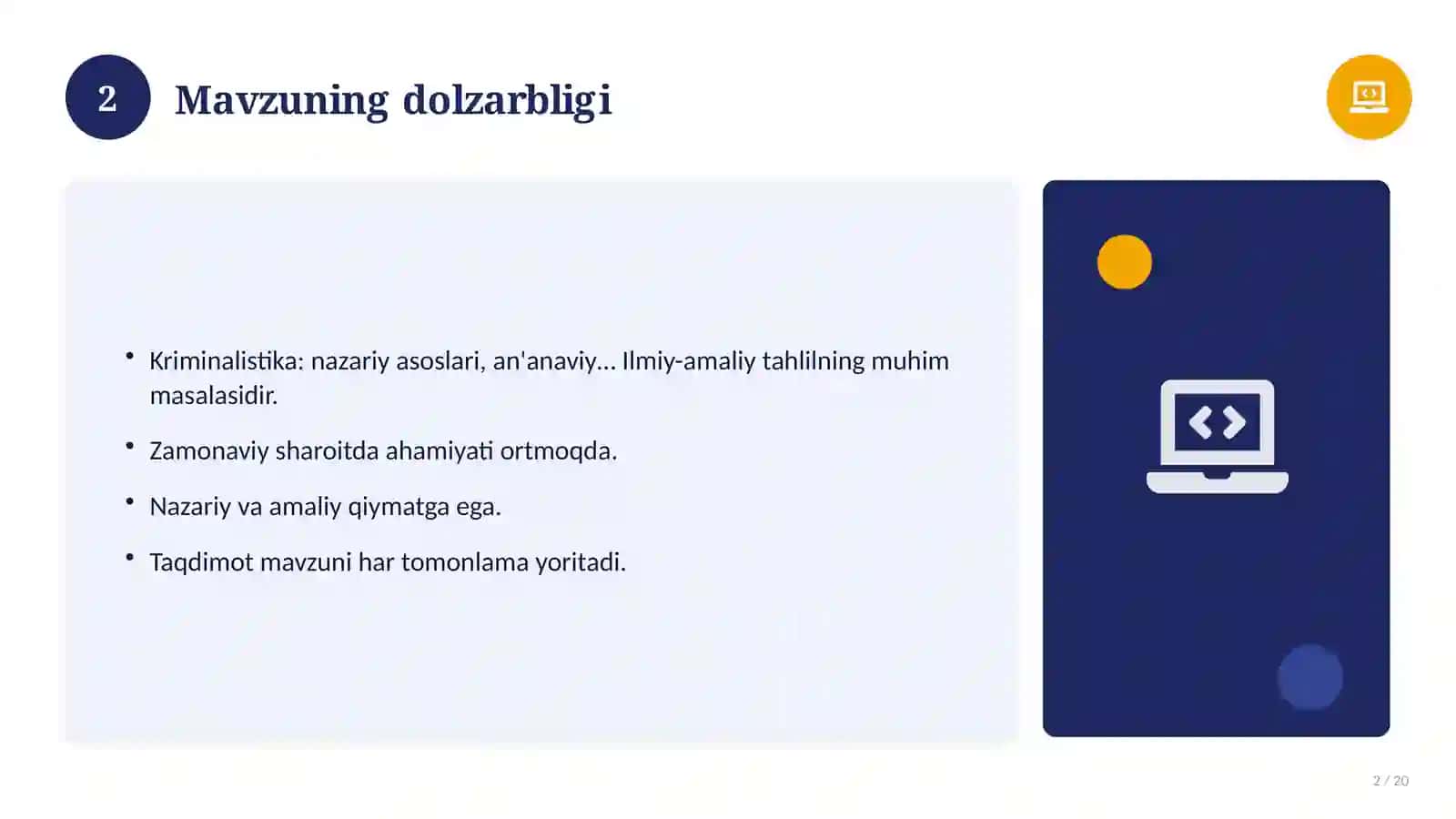 Kriminalistika: nazariy asoslari, an'anaviy yondashuvda (Glossariy va atamalar tahlili) 2