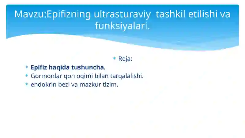 Toshkent Tibbiyot Akademiyasi Termiz filiali Davolashishi 1-fakulteti 101-b guruhi talabasi Xamroyeva Gulxayoning Gistalogiyafanidantayyorlaganmustaqilishi 2