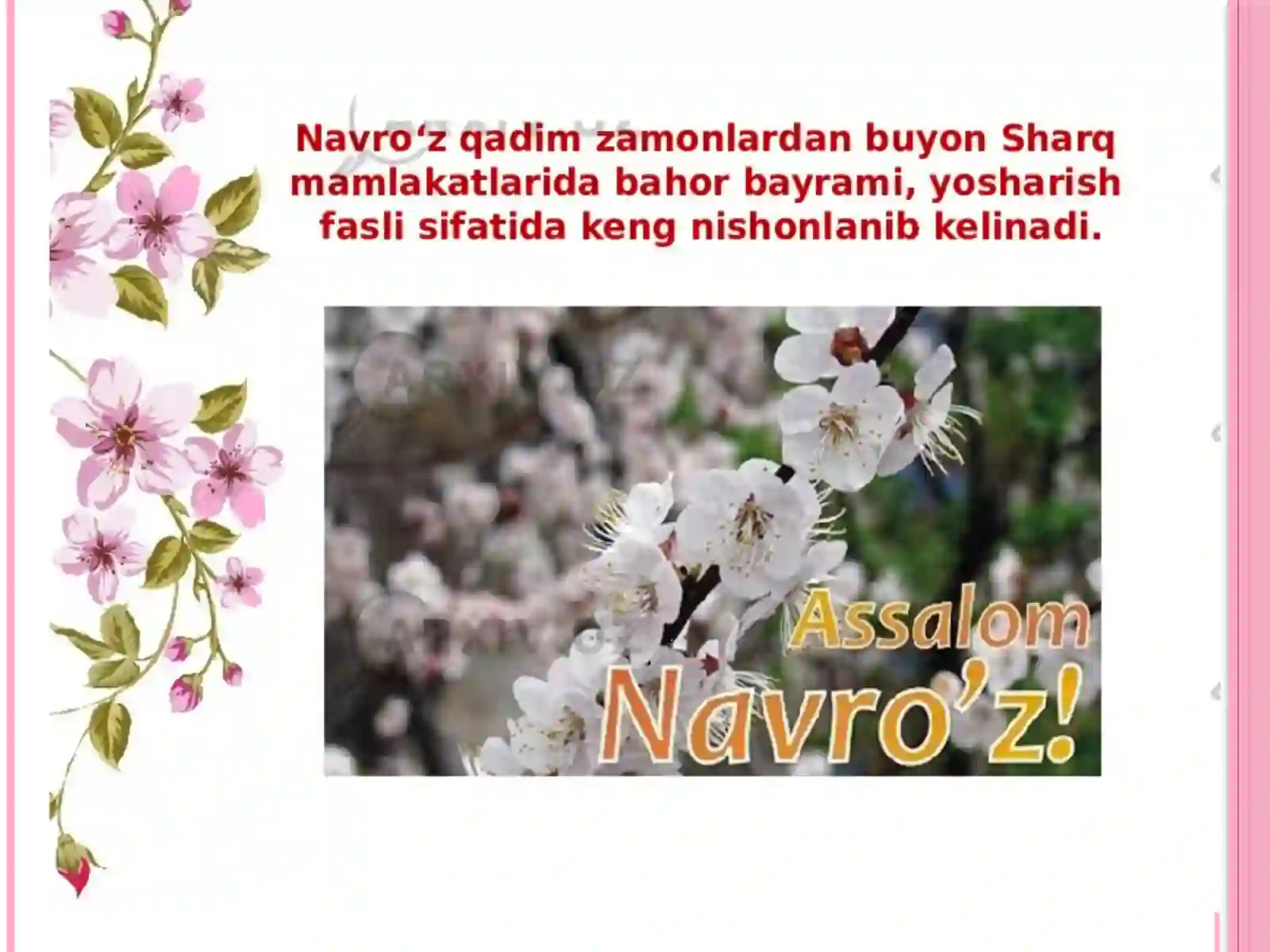 Navroʻz bayrami haqida 2