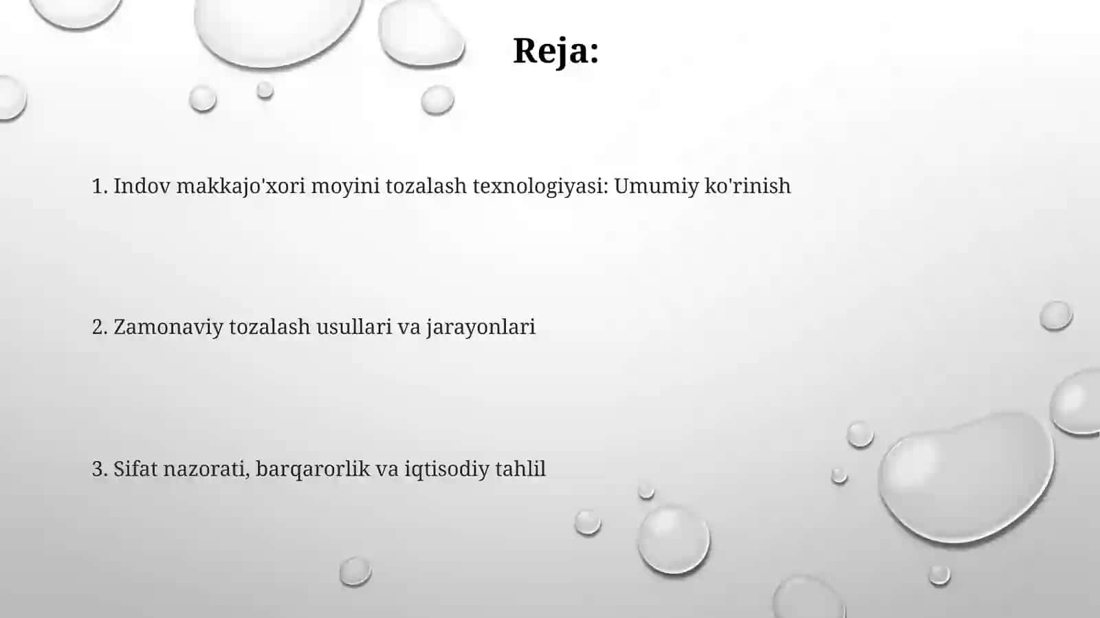 Indov makkajo'xori moyini tozalash texnologiyasi 2