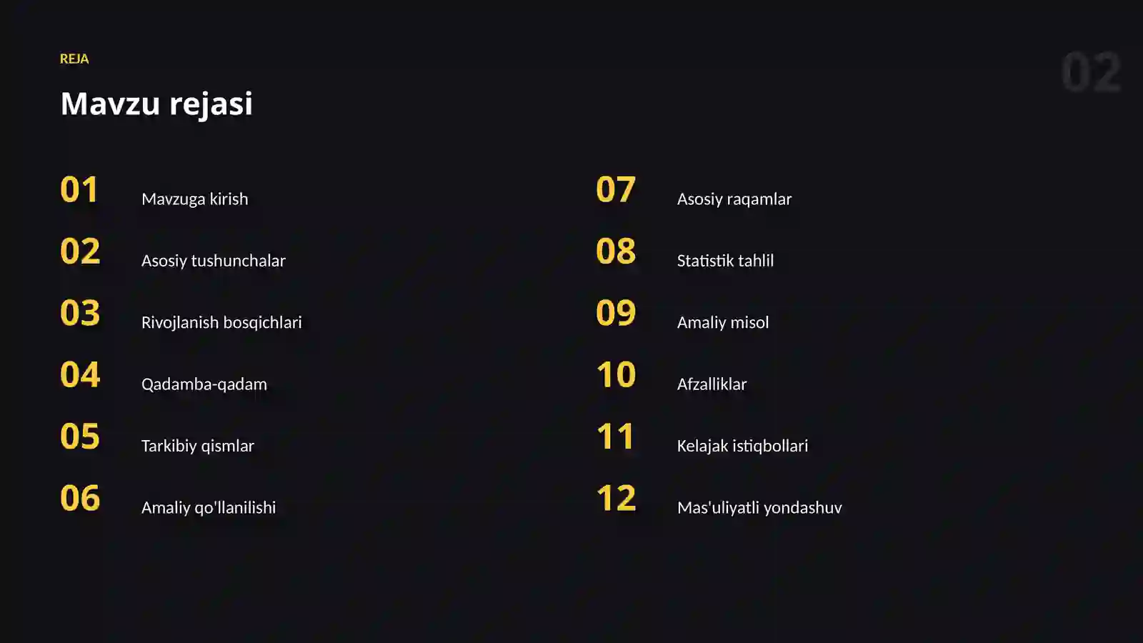 Datasetlar va ma'lumot 2
